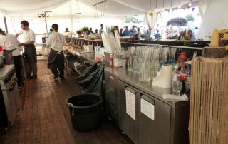 Pop up restaurant kitchens at harvest festival