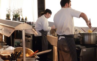 Pop up restaurant kitchens at harvest festival