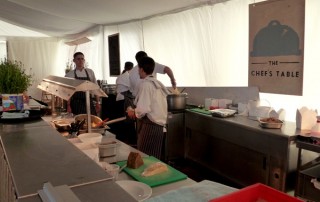 Pop up restaurant kitchens at harvest festival