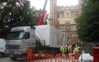 Large temporary kitchen at trinity college