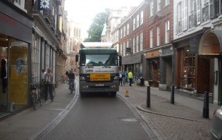 Large temporary kitchen at trinity college