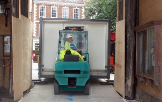 Large temporary kitchen at trinity college