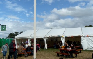 Pop up restaurant kitchens at harvest festival