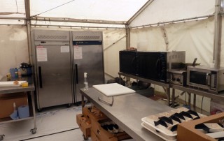 Pop up restaurant kitchens at harvest festival