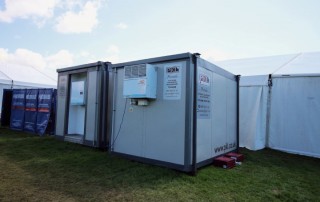 Temporary Coldrooms at Peake Camp
