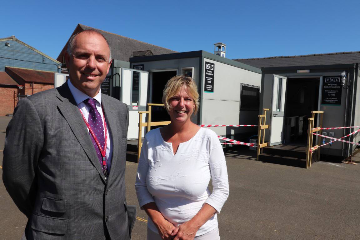 Temporary Kitchen at Croft School