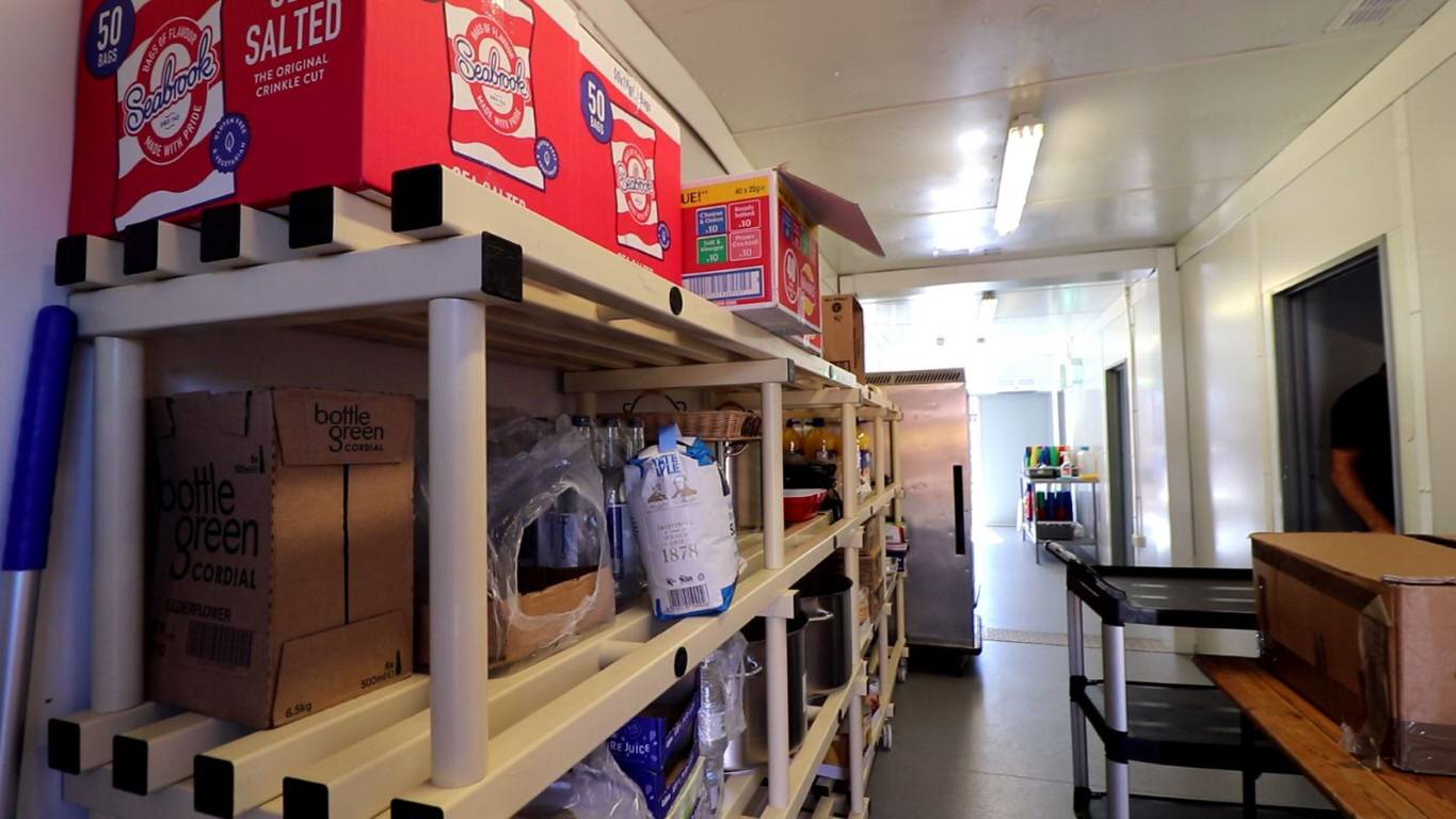 Temporary Kitchen at Croft School