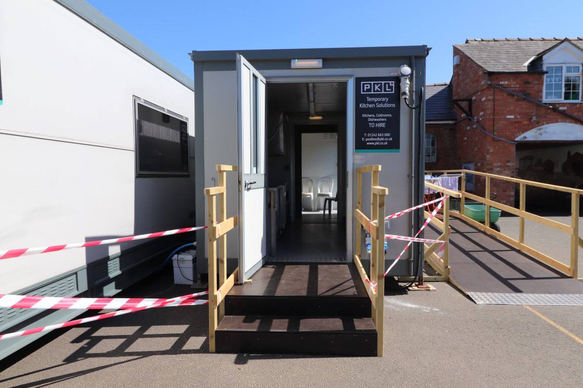 Temporary Kitchen at Croft School