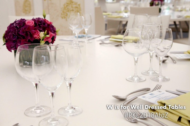 W is for Well Dressed Tables W is for Well Dressed Tables