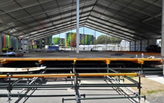 Temporary dining structure commonwealth games