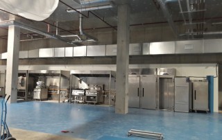 Temporary dining set up for athletes village commonwealth games