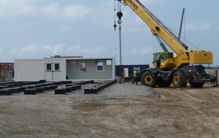 Remote site kitchen and dining in Africa