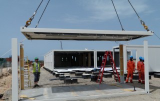 Remote site kitchen and dining construction in Nigeria