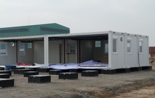 Remote site kitchen and dining modular facility in Africa