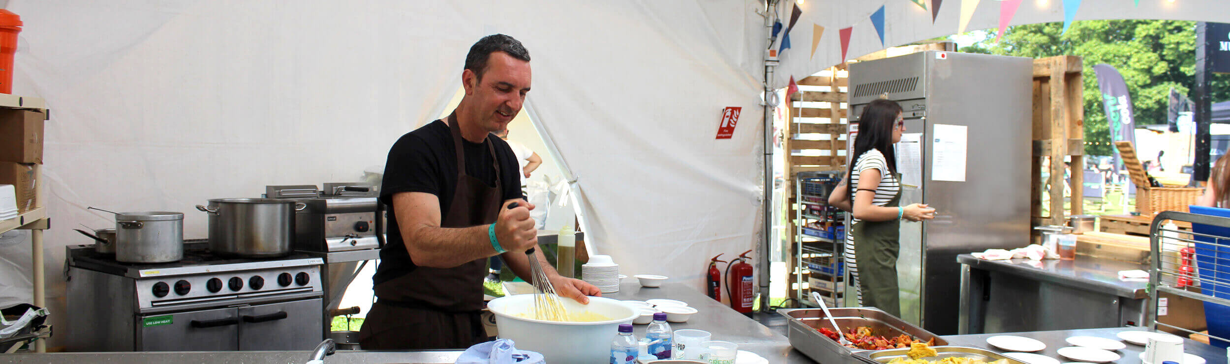 Chef inside Marquee Kitchen Chef inside Marquee Kitchen