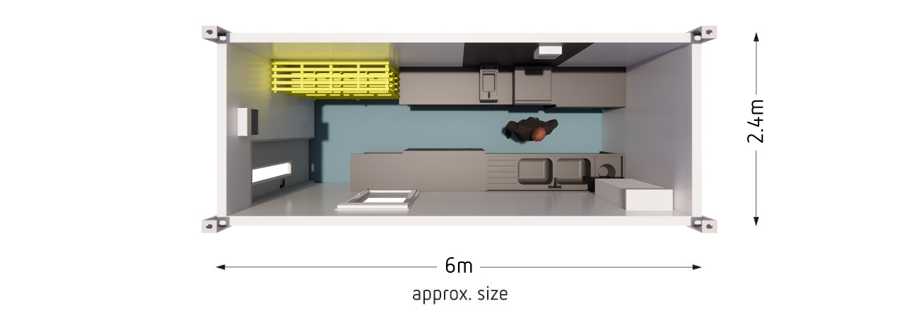 Medium Temporary Food Cube Plan