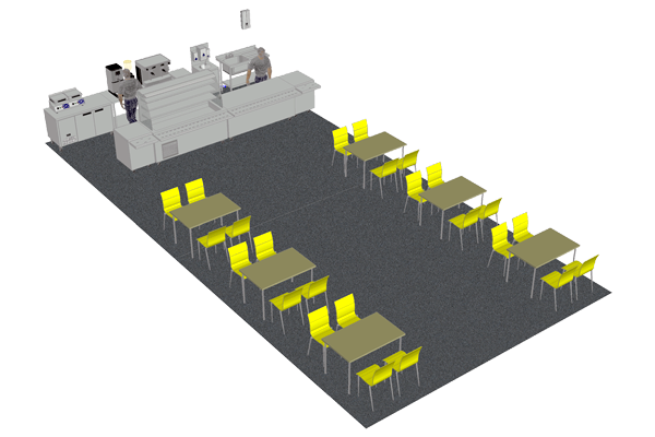 Cafe and Take Away 8 x 12m Cafe and Dining Marquee