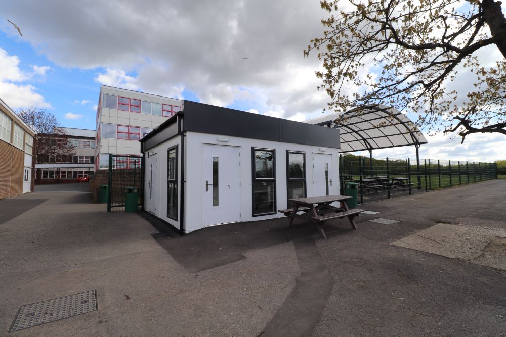 Stewards Academy Food Cube building