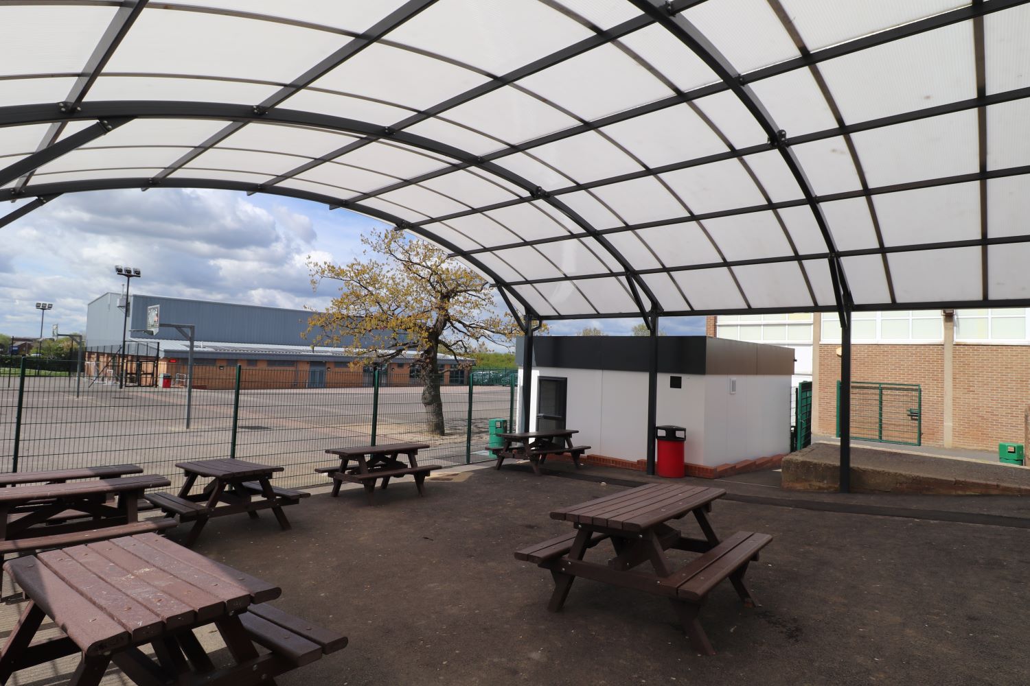 Stewards Academy Food Cube dining area