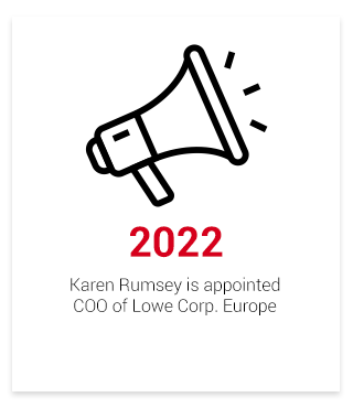 2022 - Karen Rumsey Appointed COO of Loe Corp. Europe