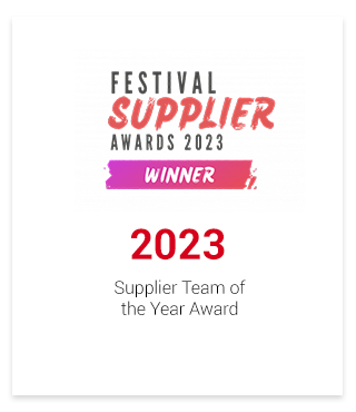 2023 - Festival Supplier Awards 2023 Winner - Supplier Team of the Year Award