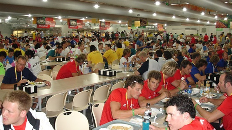 athletes-dinner Athletes’ Village Temporary Kitchen and Dining