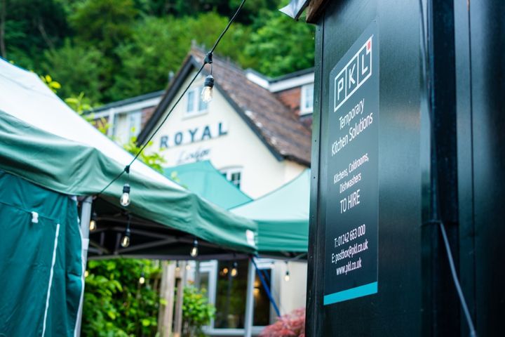 The Royal Lodge Temporary Kitchen Solution